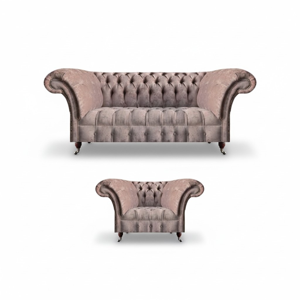 PolstermÃ¶bel Grau Komplett Sessel Sofa Dreisitzer Couch Sofagarnitur Textil