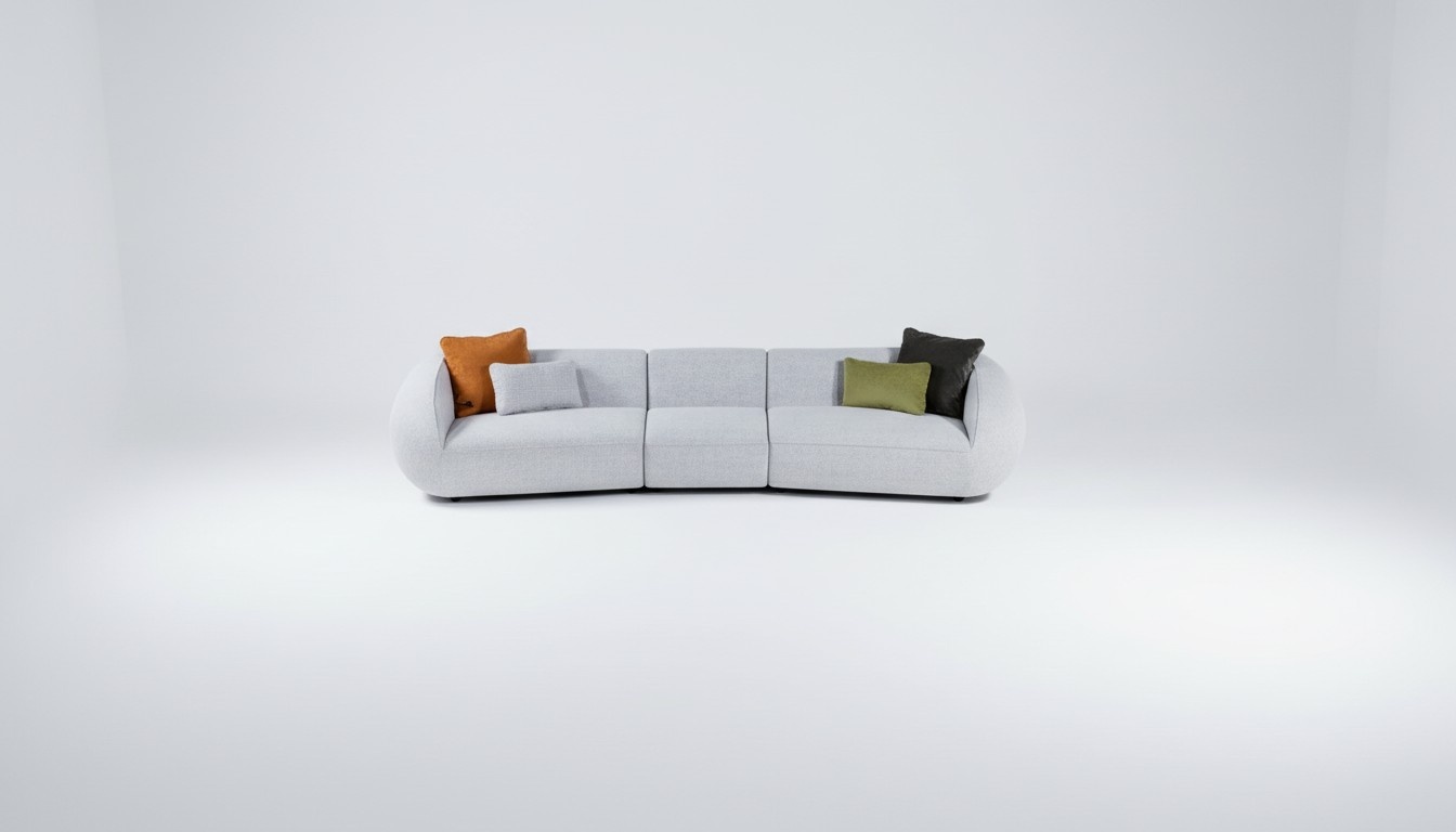 PolstermÃ¶bel Sechssitzer Wohnzimmer Couch Textil Sofas Moderne MÃ¶bel