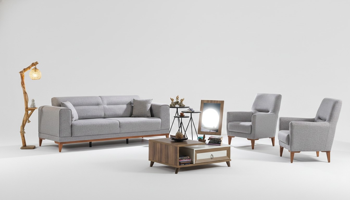 PolstermÃ¶bel Sitzgruppe Wohnlandschaft Lounge Sofa Couch Sofagarnitur 3+1+1
