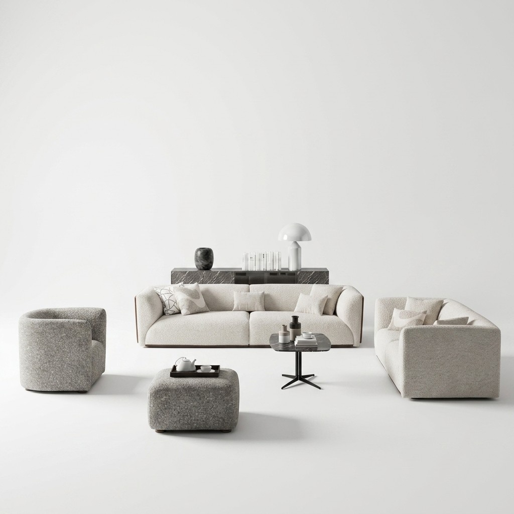 PolstermÃ¶bel Wohnzimmer Viersitzer Sofa Couch Dreisitzer Einrichtung Sessel Neu