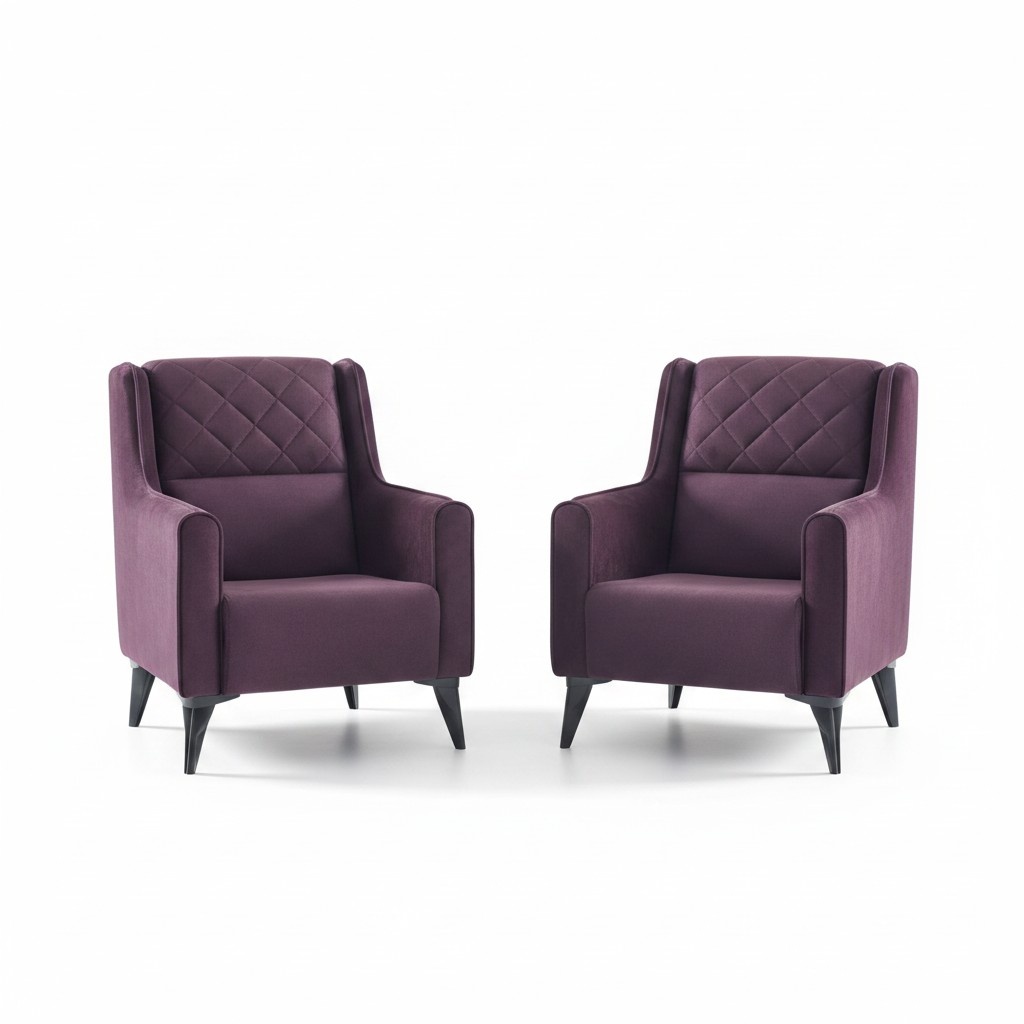 Polstersessel Clubsessel Loungesessel Sessel Rezeption Hotel Lobby 2tlg