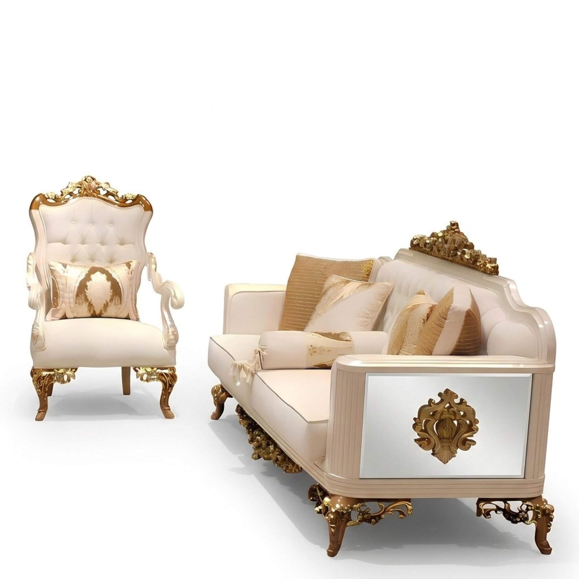 Premium Wohnzimmer Set MÃ¶bel set 2x Sofa 3 Sitzer Moderner Wohnzimmer