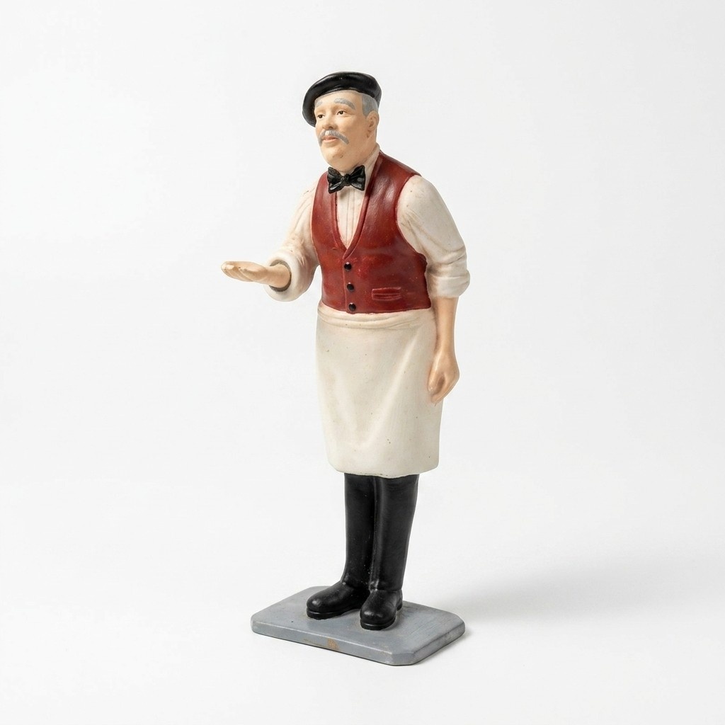 Design Gastwirt Figur Statue Skulptur Figuren Skulpturen Dekoration