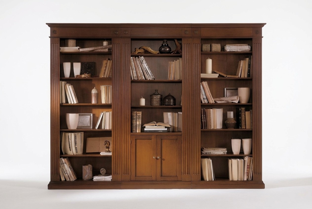 Regal Wohnzimmer Schrank BÃ¼cherregal Holz BÃ¼roschrank SchrÃ¤nke Vitrine Italien
