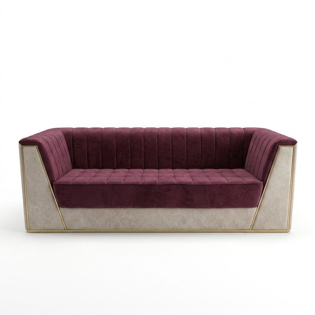 Rose Medusa Couch Dreisitzer Polster Weiche Couchen Sofas MÃ¶bel Stoff