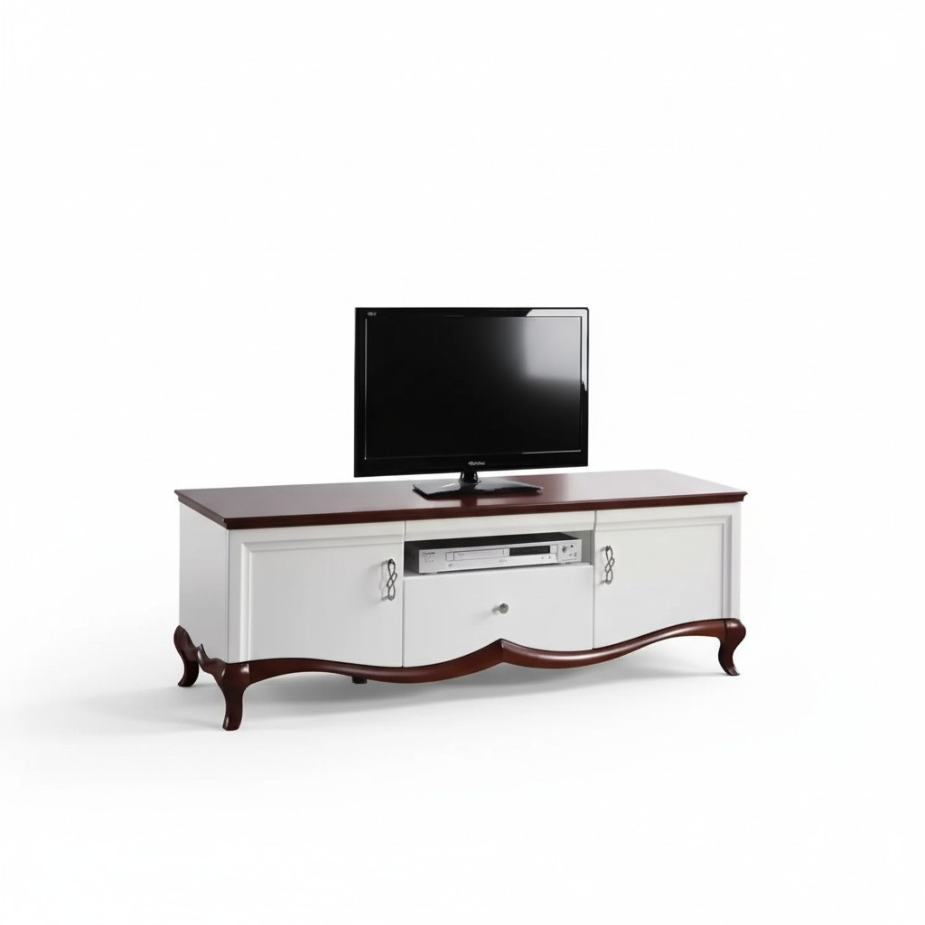 rtv Lowboard tv StÃ¤nder Sideboard Holz Luxus weiÃ Wohnzimmer Schrank