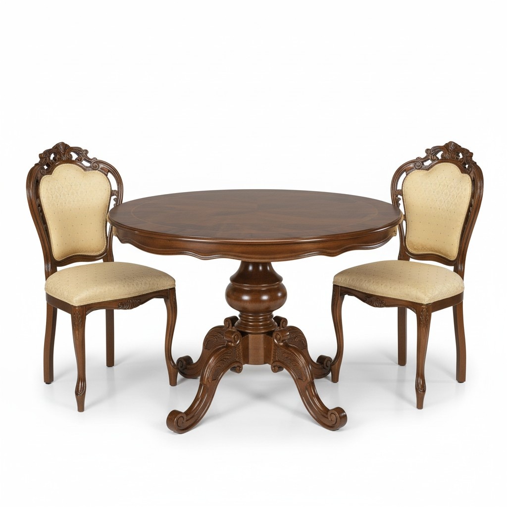 Runder Esstisch Essgruppe Esszimmer Set Garnitur Tisch mit StÃ¼hlen 3tlg. Set