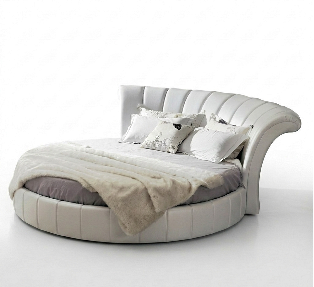 Rundes Bett Chesterfield Design Betten Polsterbett Rundbett Polster Round