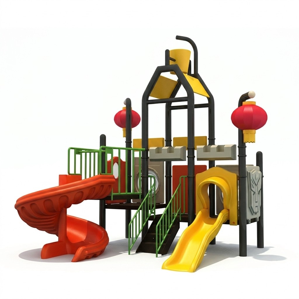 Rutschen im Kinderbecken Spielturm mit Rutschbahnen AktivitÃ¤ten im Wasser