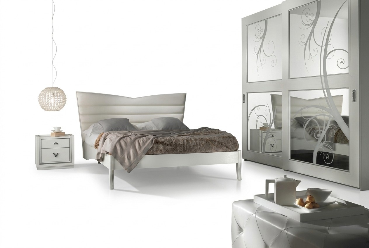 Schlafzimmer Bett Nachttisch Garnitur Gruppe Doppelbetten Betten Set 3tlg.