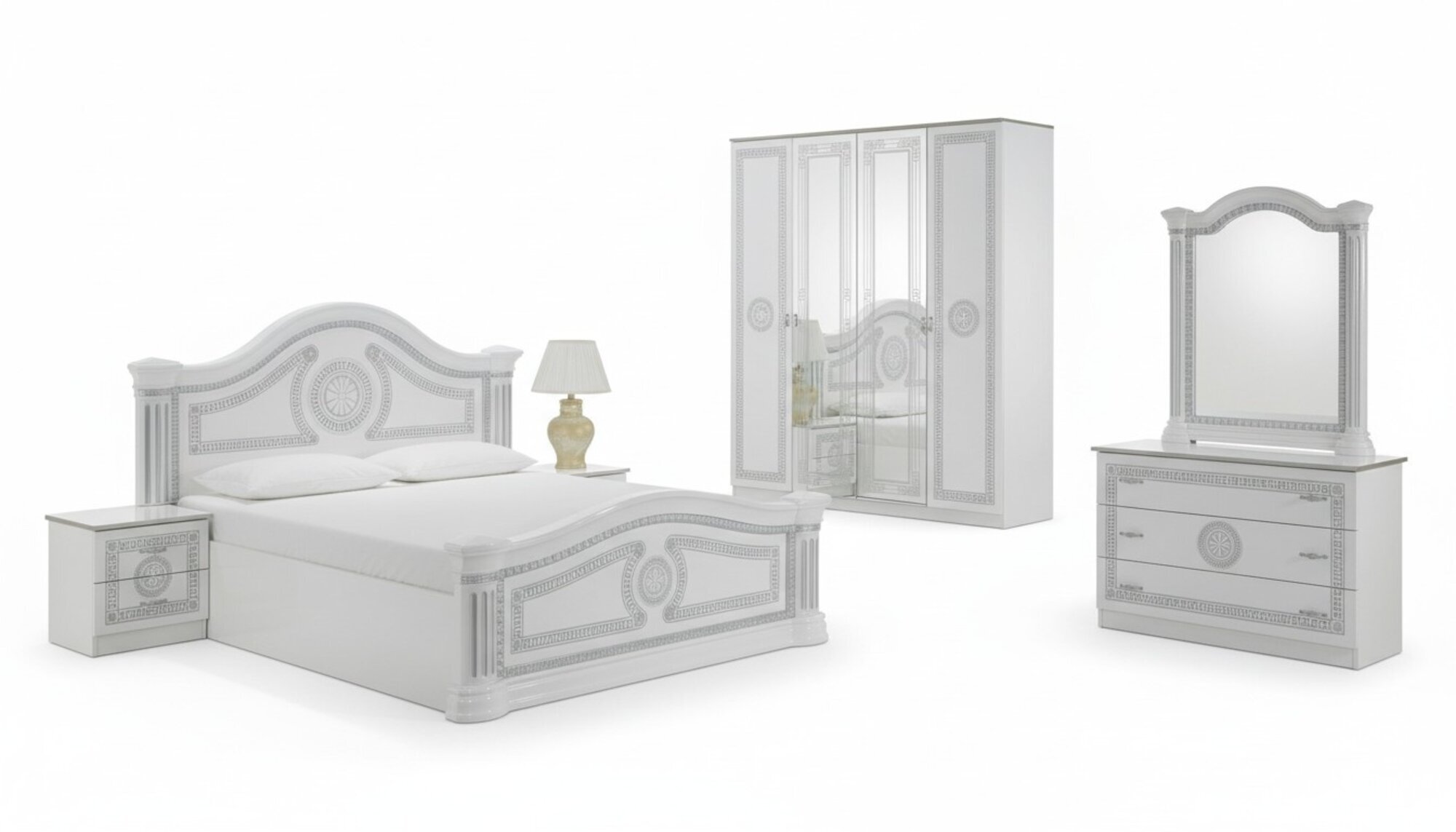 Schlafzimmer Italienische MÃ¶bel Set Modern Luxus 6tlg. Bett Betten Schrank