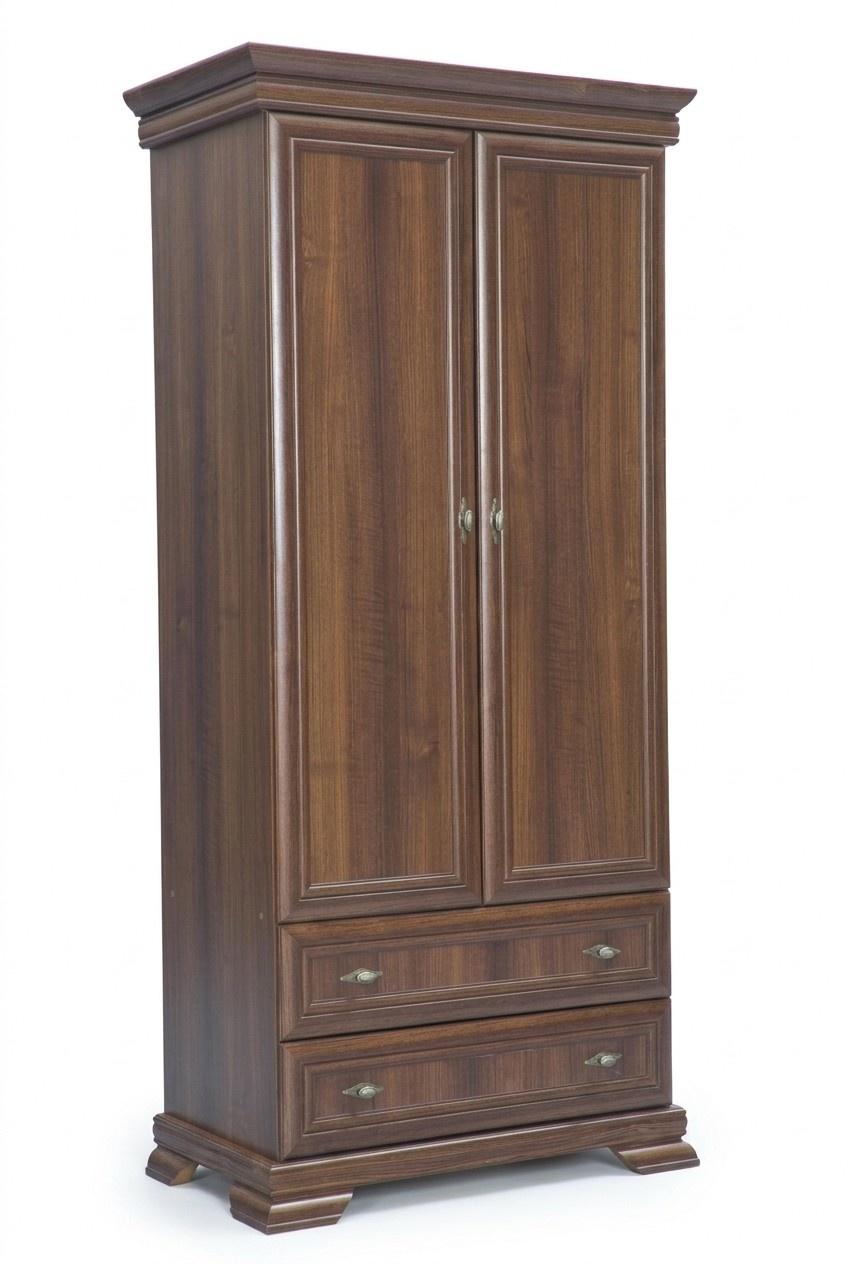 Schlafzimmer Kleiderschrank 2 tÃ¼riger Holz Wandschrank Schrank KleiderschrÃ¤nke