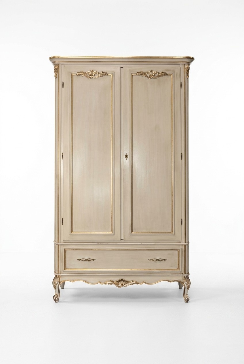 Schlafzimmer Kleiderschrank Luxus Holz Klassisch Design MÃ¶bel Beige Neu