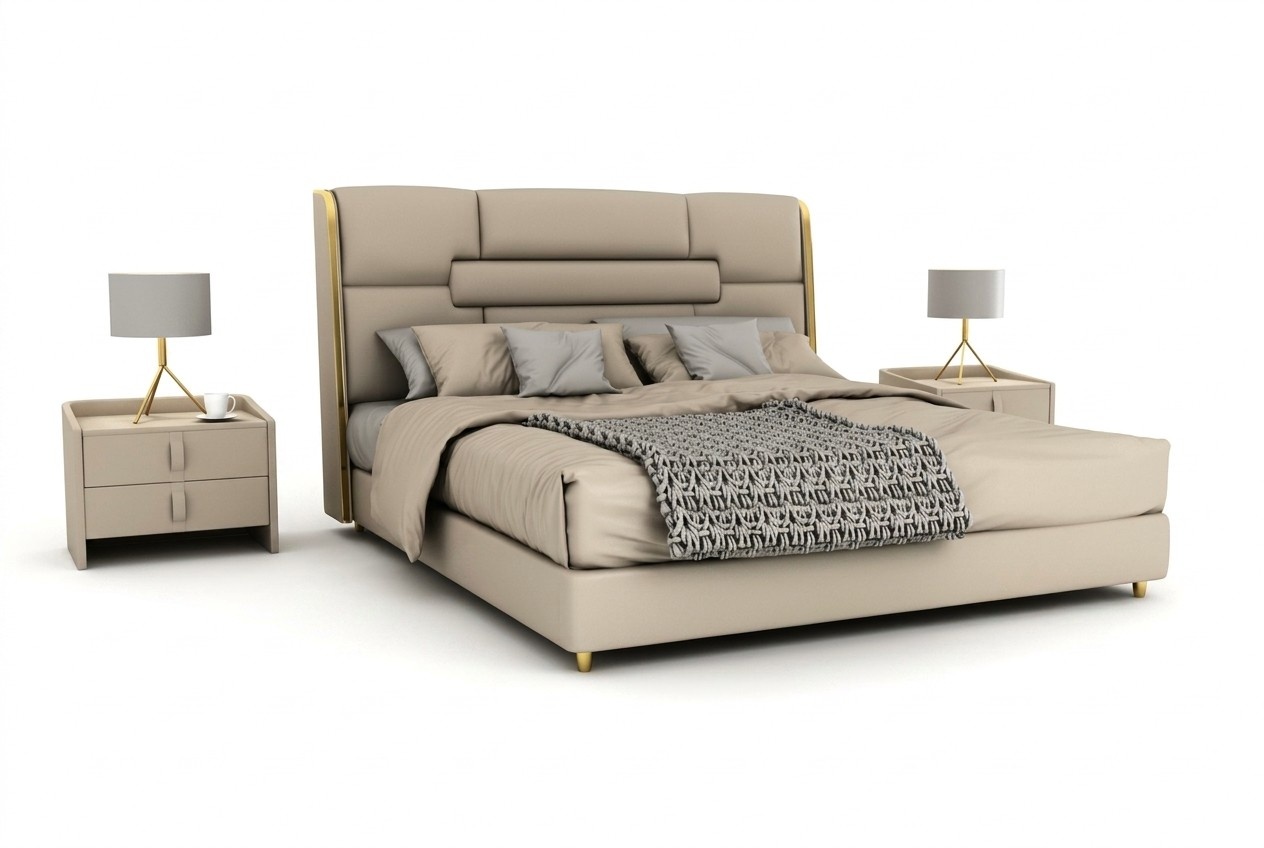 Schlafzimmer MÃ¶bel Designer Bett Holzgestell Doppelbett Moderne Betten