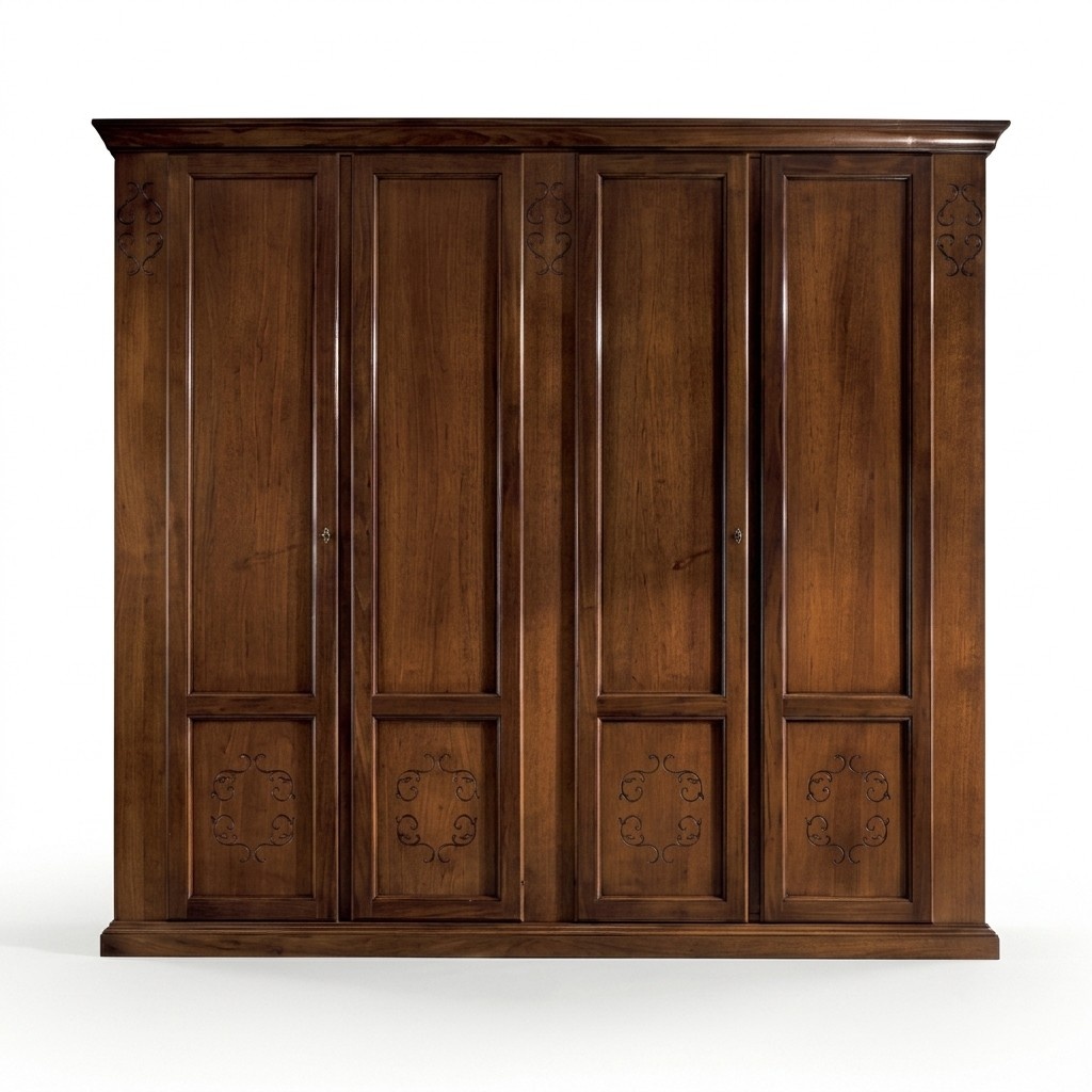 Schlafzimmer Schrank Kleiderschrank SchrÃ¤nke Holzschrank Design Braun