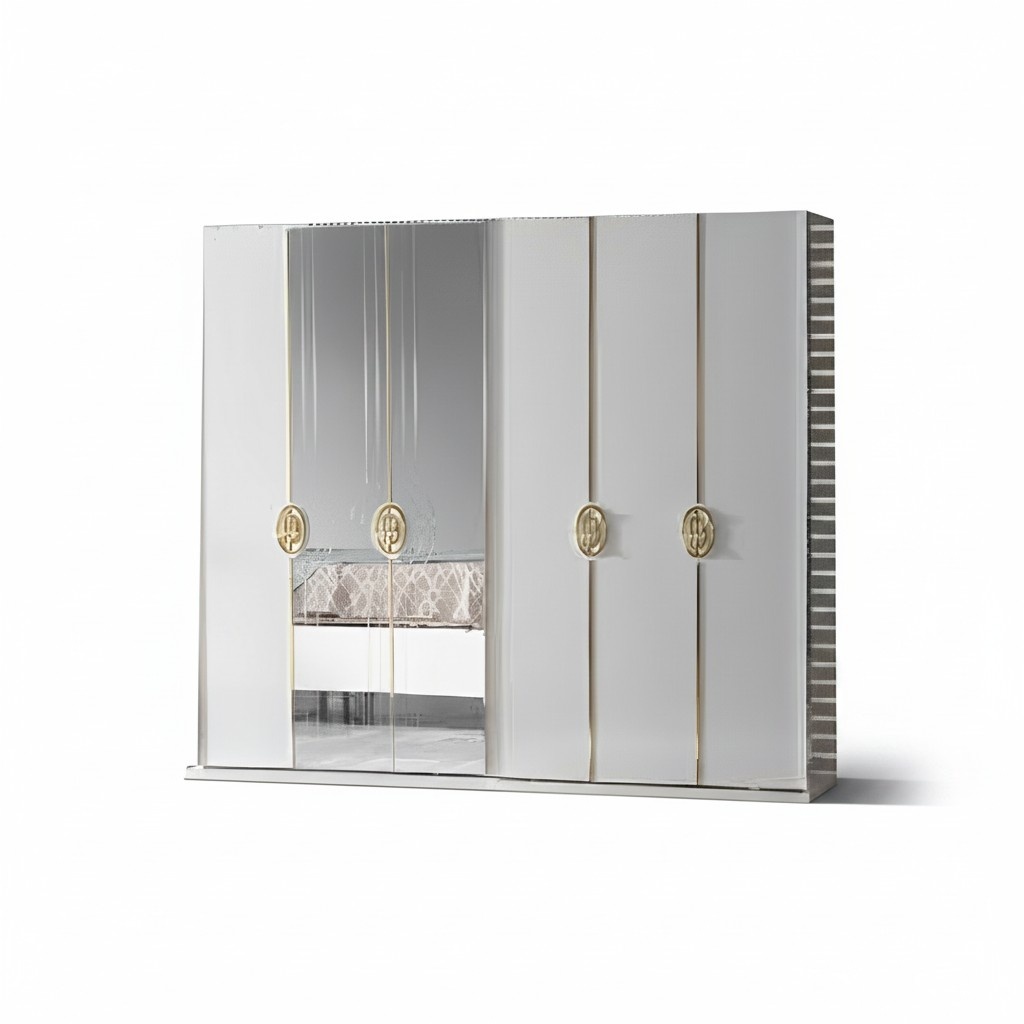 SchlafzimmermÃ¶bel Kleiderschrank Schrank Spiegel Garderobe weiÃ Moderne MÃ¶bel