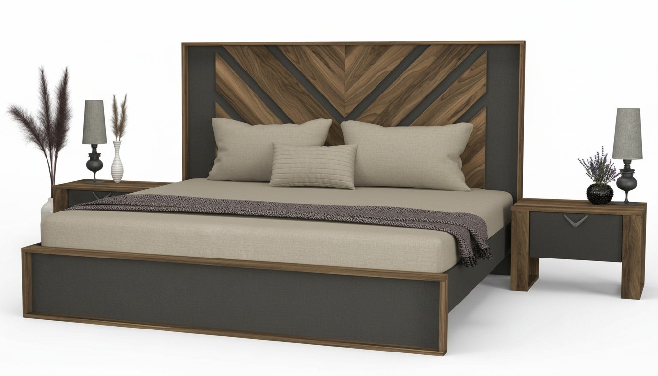 SchlafzimmermÃ¶bel Schlafzimmereinrichtung Schlafzimmer Bett Nachttische 3tlg