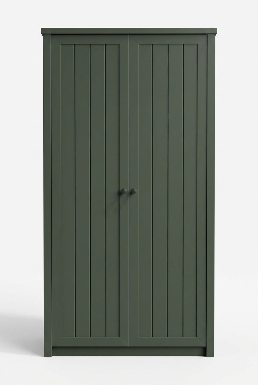 Schlafzimmerschrank Garderobe mit Kleiderstange Mehrzweckschrank GrÃ¼n