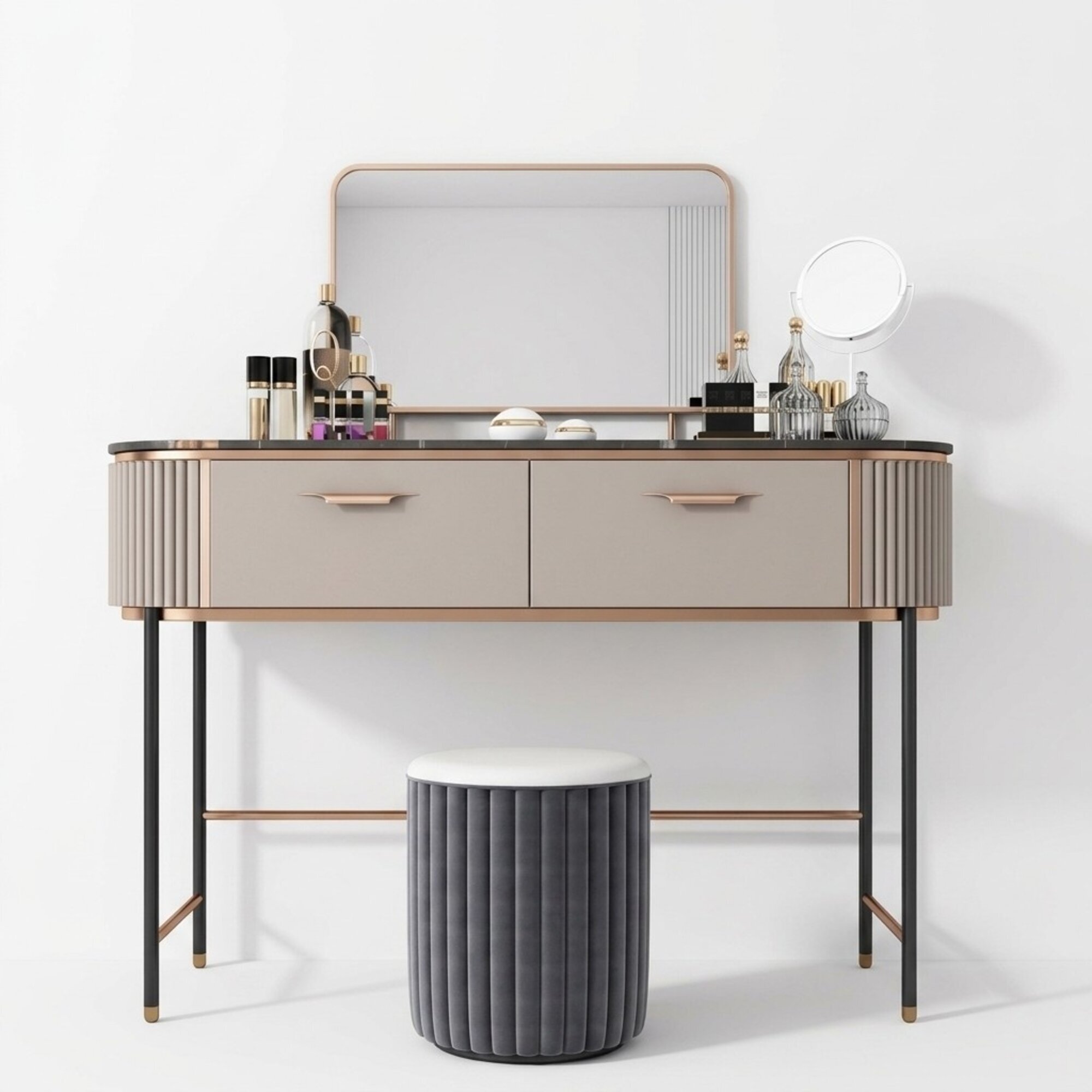 Schminktisch Schwarze Kommode Konsolentische Schlafzimmer Tisch Konsolen MÃ¶bel