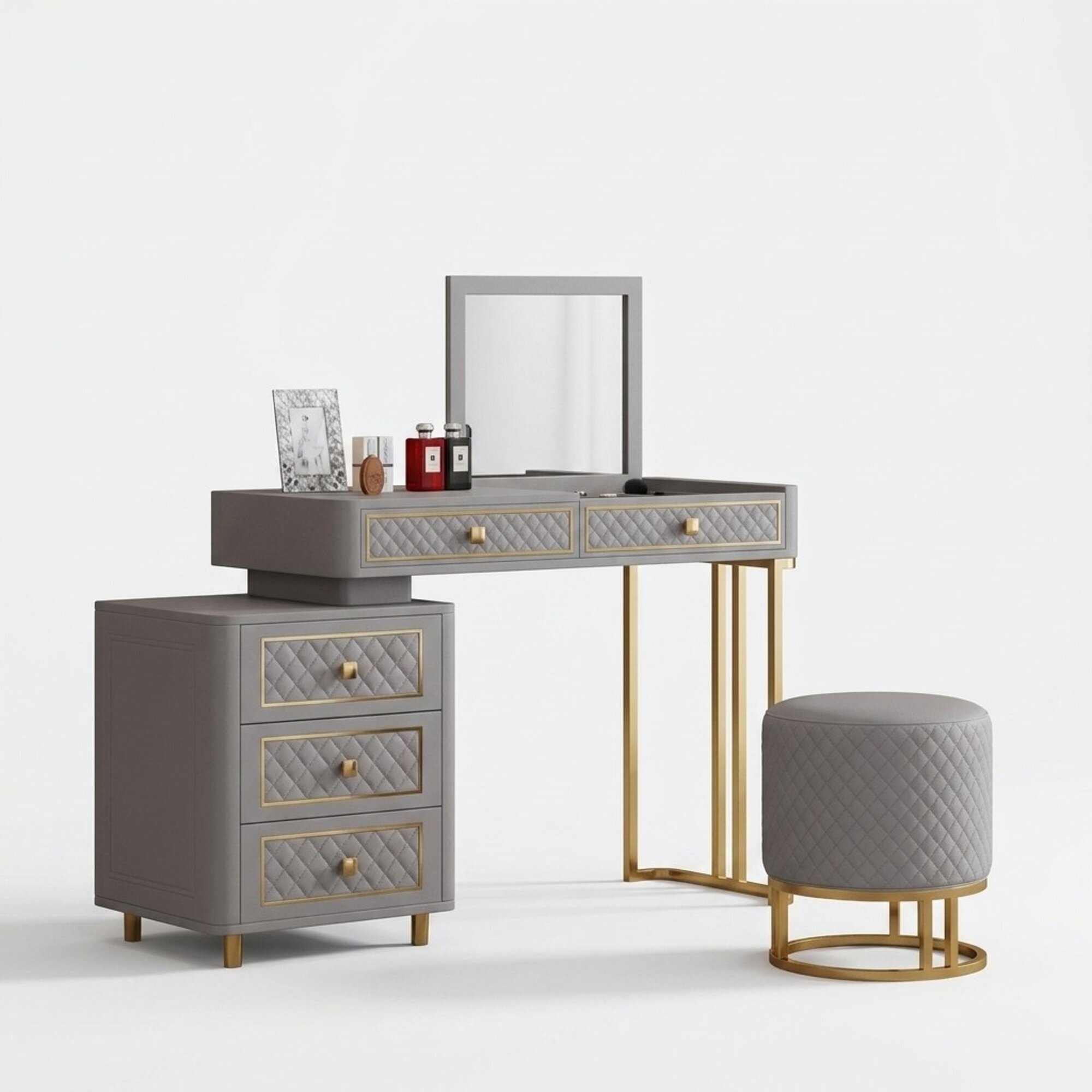 Schminktisch Stuhl Luxus Konsole Kommode Schlafzimmer Konsolentisch