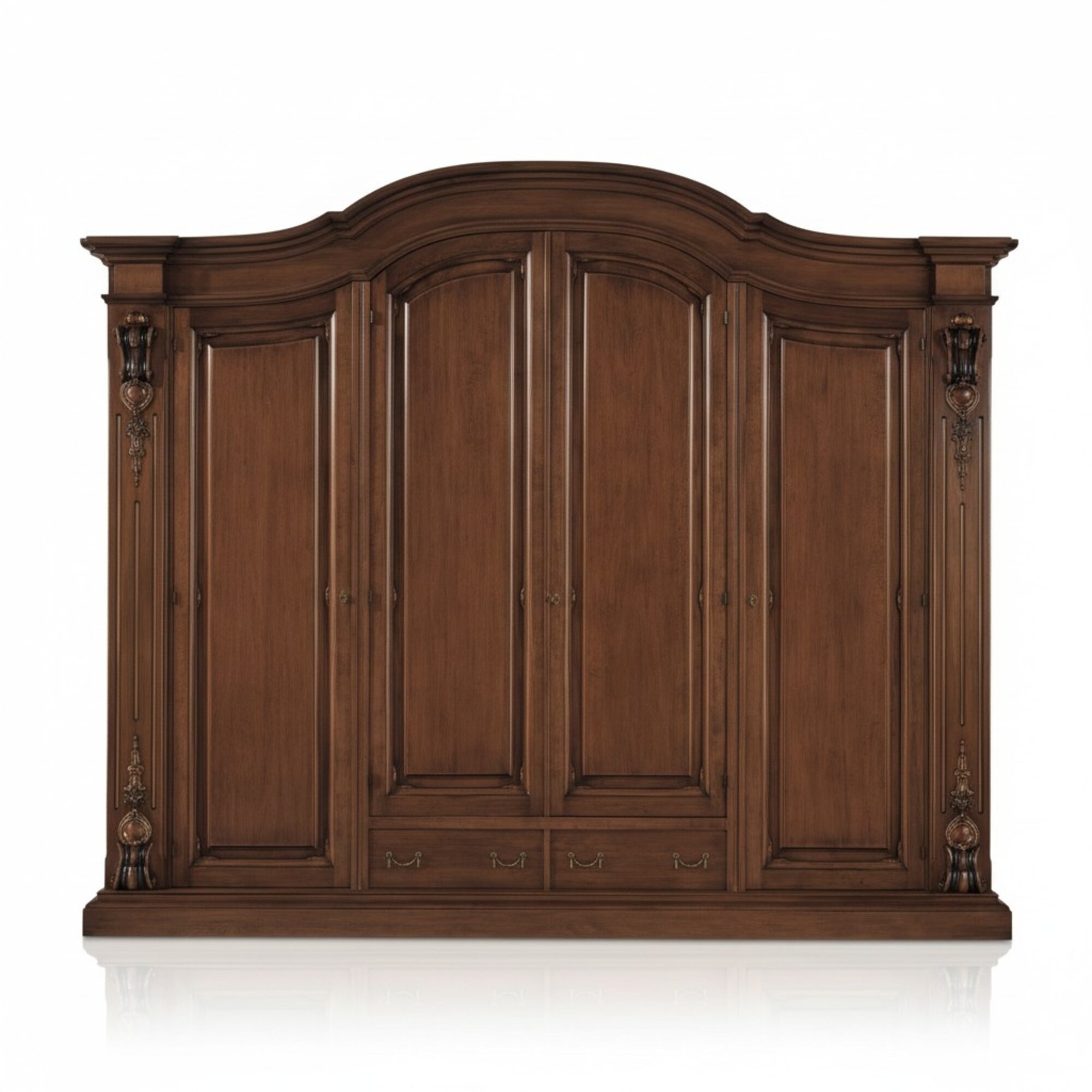 Schrank Brauner Kleiderschrank Luxus Garderobe Schlafzimmer MÃ¶bel SchrÃ¤ke