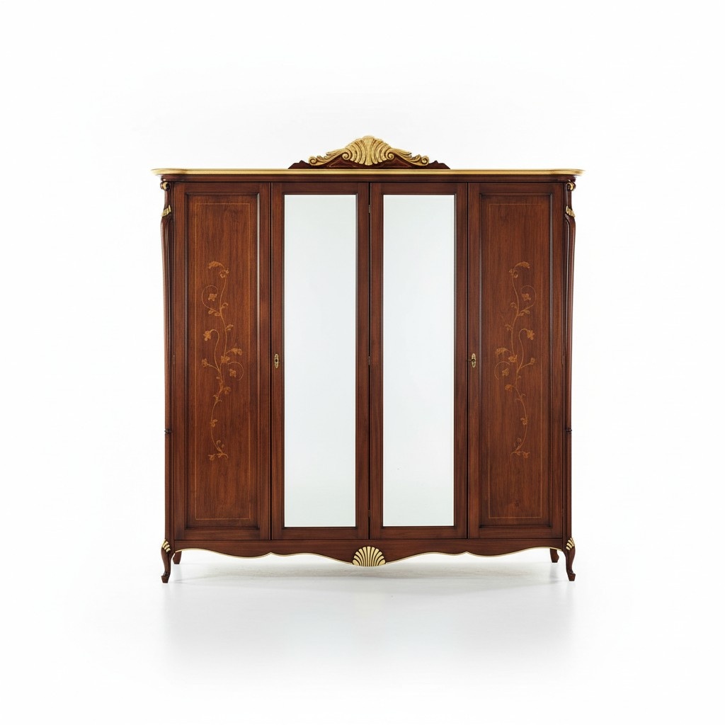Schrank Kleiderschrank Wohnzimmer SchrÃ¤nke Stil MÃ¶bel Holz Italienische MÃ¶bel