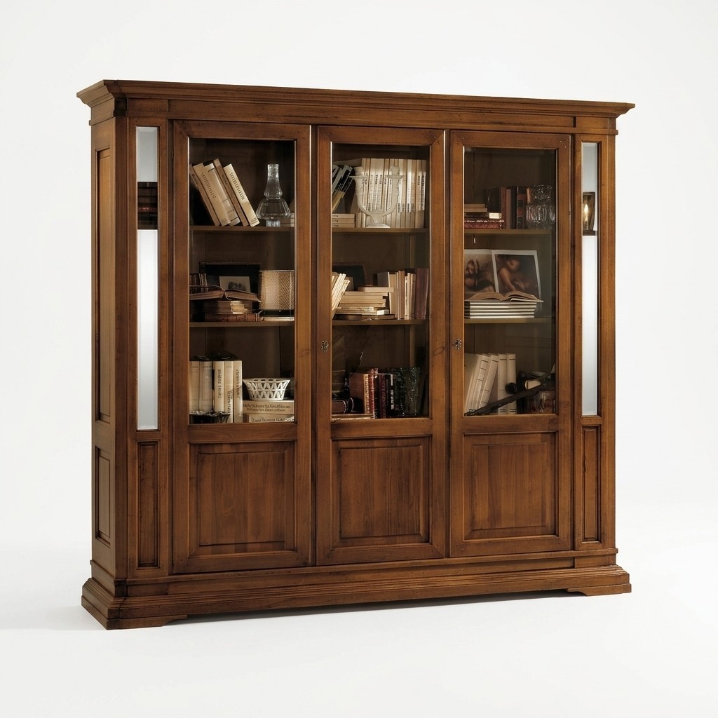 Schrank Regal Wohnzimmer BÃ¼cherregal Holz BÃ¼roschrank SchrÃ¤nke Vitrine Italien