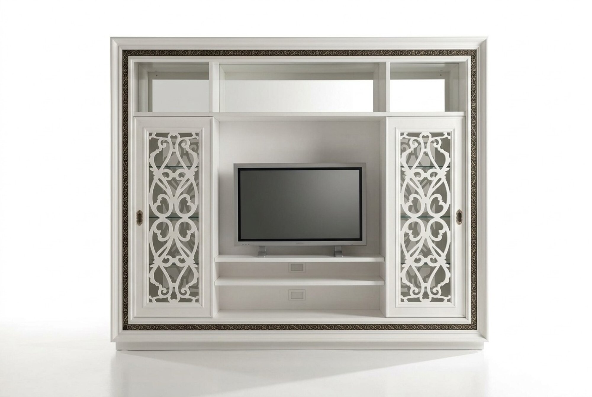 Schrank Vitrine Holz Wohnzimmer MÃ¶bel TV SchrankwÃ¤nde Moderne Design Wohnwand