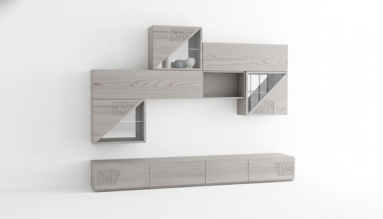 SchrankwÃ¤nde Regal Wohn Wand Side Low Board Regale Holz design SchrÃ¤nke