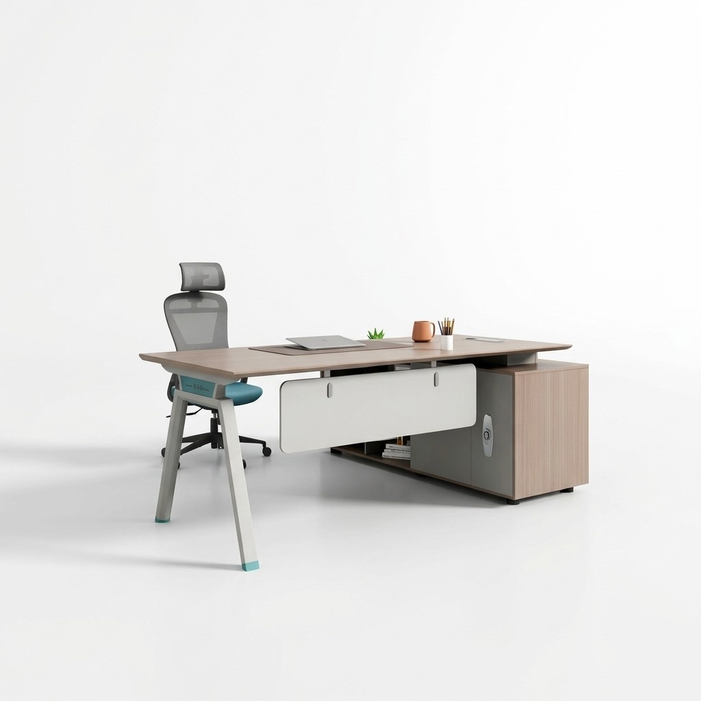 Schreibtisch BÃ¼ro Einrichtung BÃ¼roschrank Schreibtisch Homeoffice Schrank 2tlg.