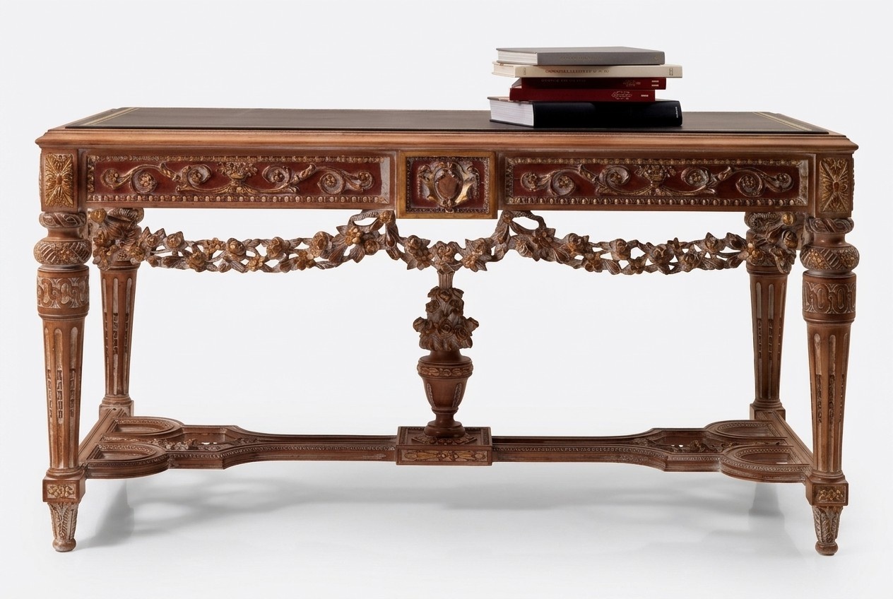 Schreibtisch MÃ¶bel Tisch BÃ¼ro Echtholz Einrichtung Holz Tische Schreibtische Neu
