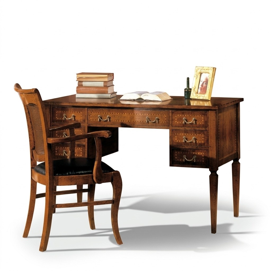 Schreibtisch Stuhl Holz Armlehnen Schreibtisch BÃ¼ro MÃ¶bel Italienisches 2tlg