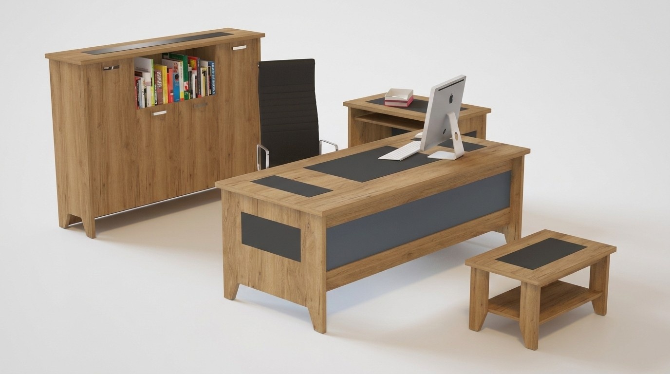 Schreibtisch Tisch MÃ¶bel Schrank Aktenschrank Couchtisch MÃ¶bel 3tlg. Set