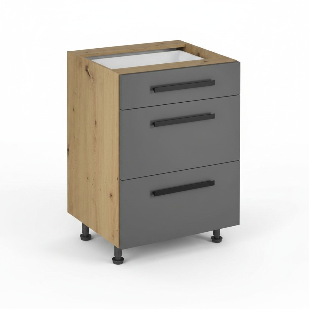 Schubladenschrank Schubladenkommode 3 Schubladen Auszugsschrank KÃ¼che