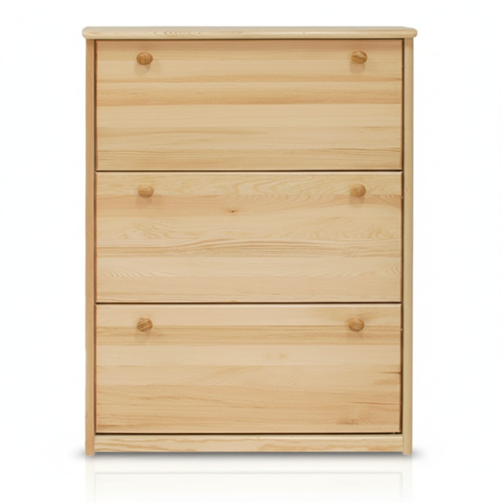Schuhschrank handgefertigte Kommode Eingangshalle Kommode aus Holz 3 FÃ¤cher