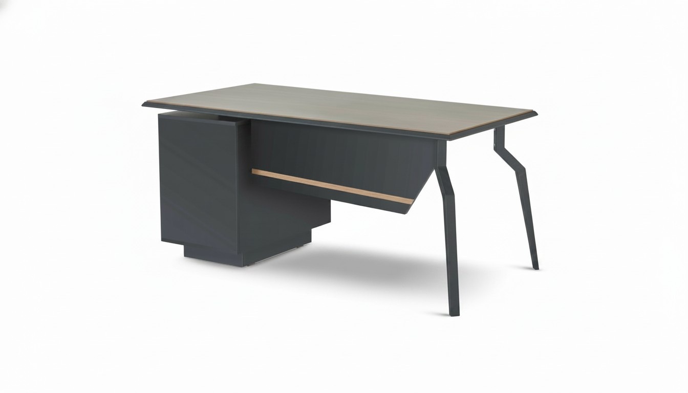 Schwarz-Brauner Schreibtisch Holztische Arbeitszimmer Moderne MÃ¶bel