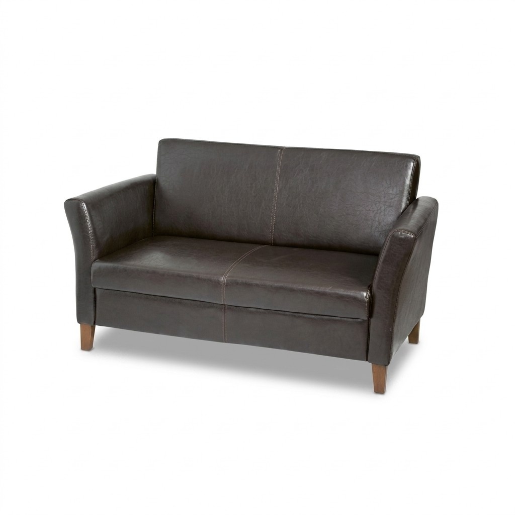Schwarzer Arbeitszimmer Zweisitzer MÃ¶bel Couch Office Sitzer Sofa