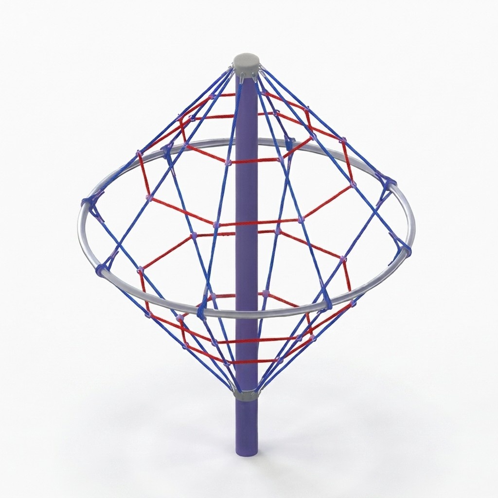 SeilklettergerÃ¤t Abenteuerkegel Netzpyramide Seilkletterpyramide Hangelkegel
