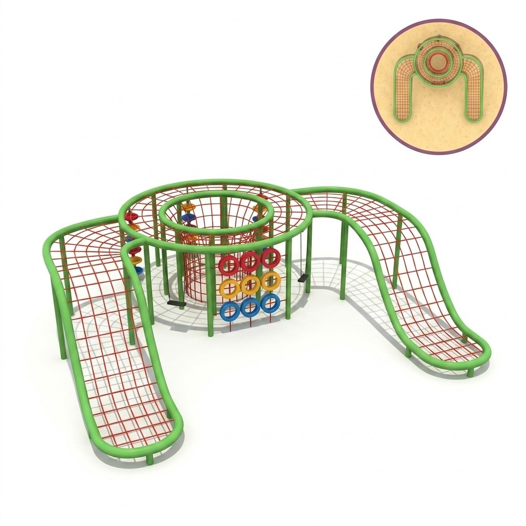 Seilkomplex UngewÃ¶hnliches Seil Design fÃ¼r den Garten Outdoor SpielplÃ¤tze