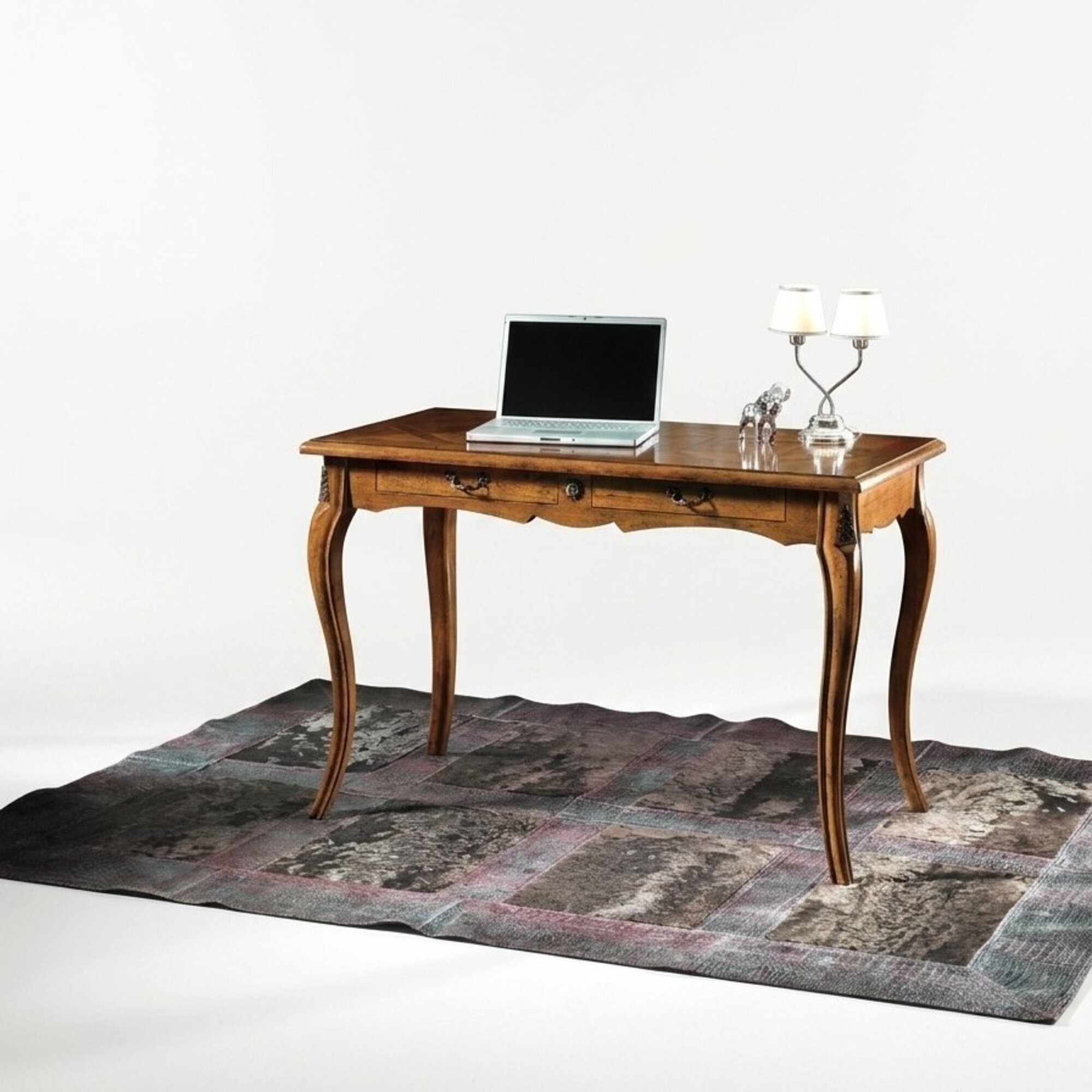 SekretÃ¤r BÃ¼ro MÃ¶bel Schreibtisch Computertisch Massiv Holz Schubladen