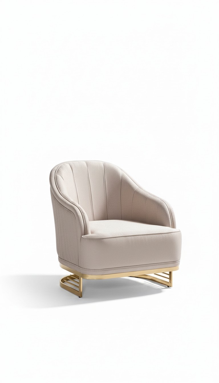 Sessel MÃ¶bel Modern Stoff Holz Metall Textil Luxus Sitz Stil Fernsehsessel