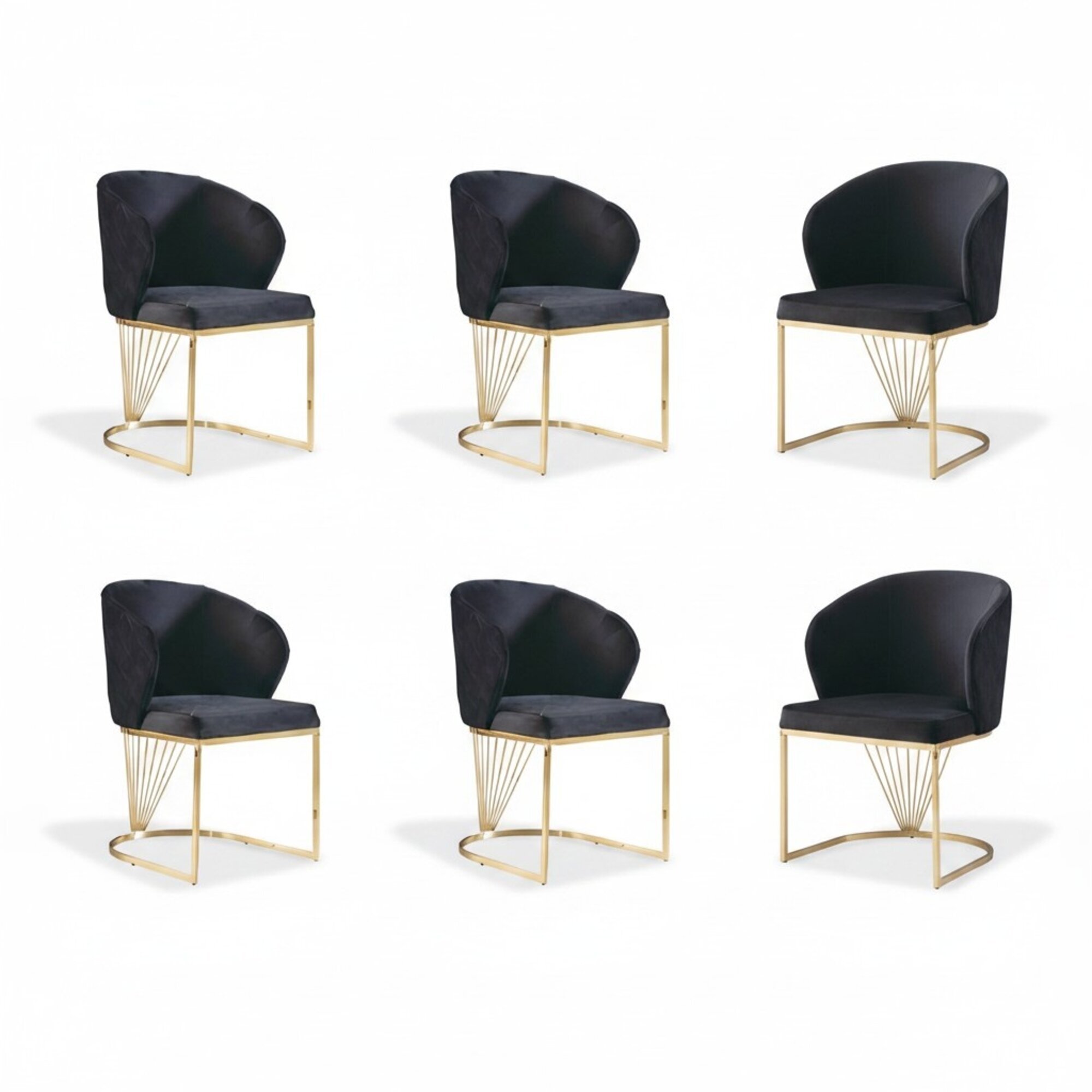 Set 6x Stuhl StÃ¼hle Sessel Esszimmer Garnitur Holz Modern Gruppe MÃ¶bel