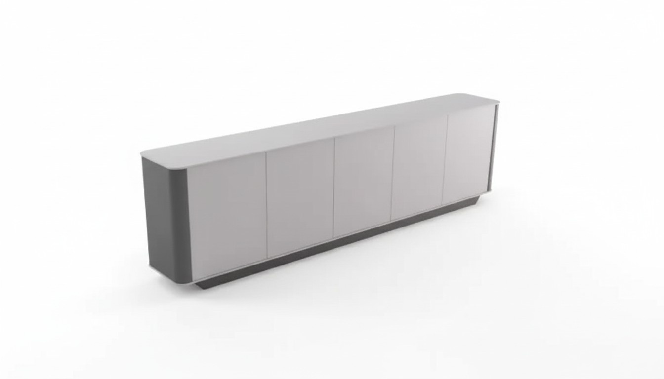 Sideboard Dokumenten Modern Kommode Schrank Holz BÃ¼roschrank Grau JV MÃ¶bel