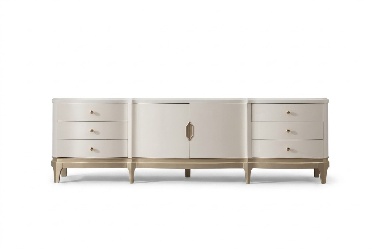 Sideboard Schrank rtv Wohnzimmer tv Holz MÃ¶bel WeiÃ Lowboard Luxus