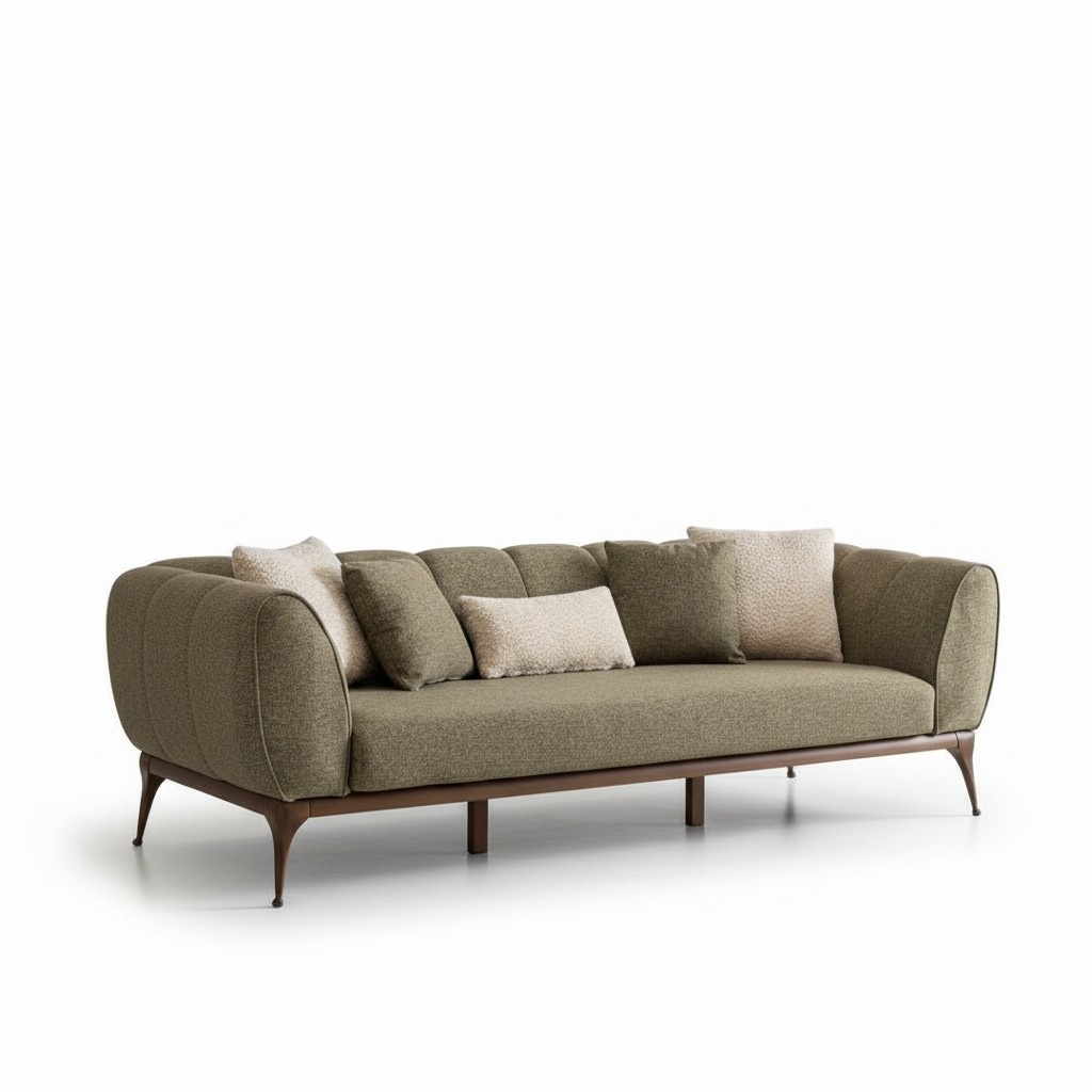 Sofa 3 Sitzer Couchtisch Polstersofa 3er Couch Dreisitzer Tisch GrÃ¼n