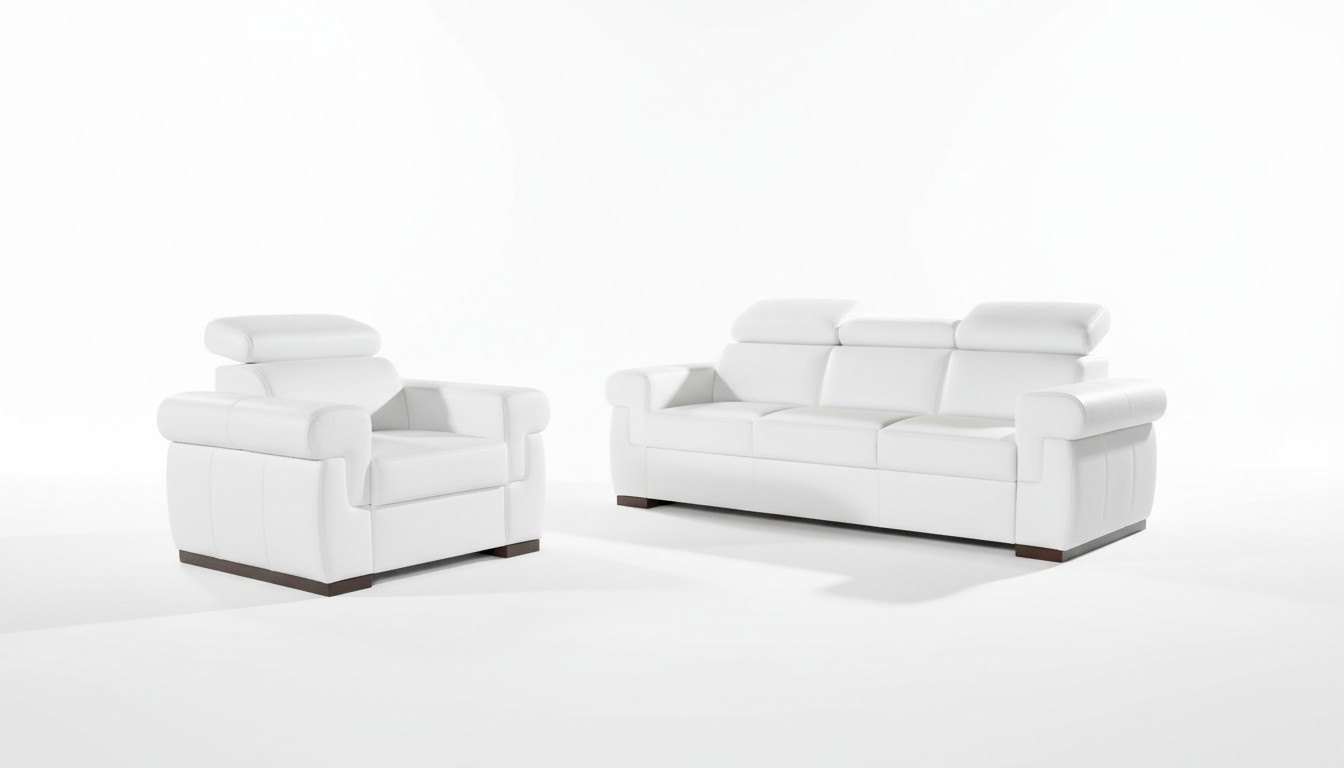 Sofa 3 Sitzer Design Sofas Polster Couchen 100% Leder Relax Moderne