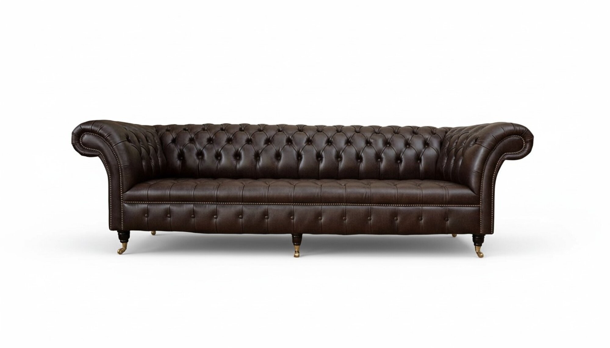 Sofa 4 Sitzer Chesterfield Couch Luxus 245cm Ledersofa Couchen MÃ¶bel