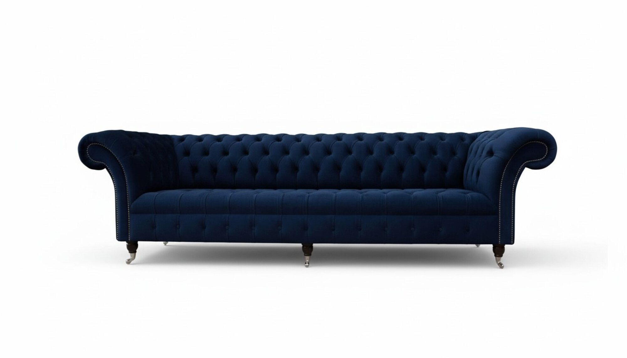Sofa Chesterfield Sofas 4 Sitzer Couch Polster Stoff Wohnzimmer MÃ¶bel