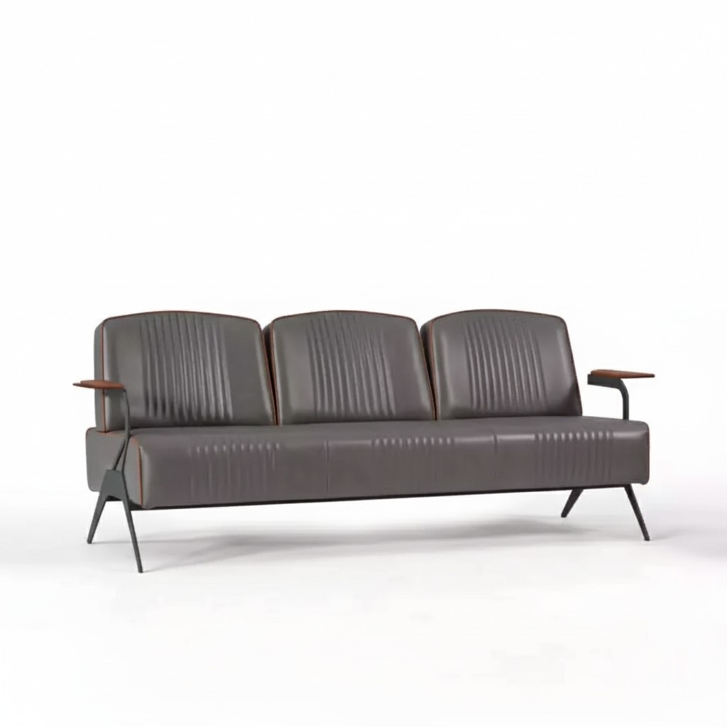 Sofa Couch Dreisitzer Arbeitzimmer BÃ¼ro Einrichtung Polstersofa 3 Sitzer