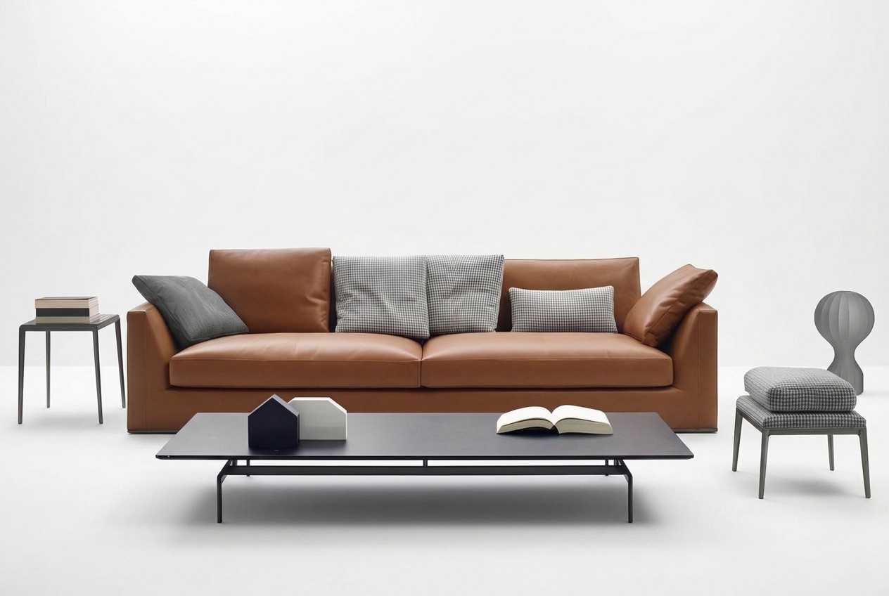 Sofa Dreisitzer Couch Polster Design Sofas Zimmer MÃ¶bel Moderne Leder
